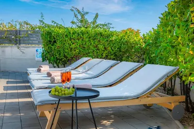 Balkon ili terasa u objektu VILLA JADRIJA BEACH