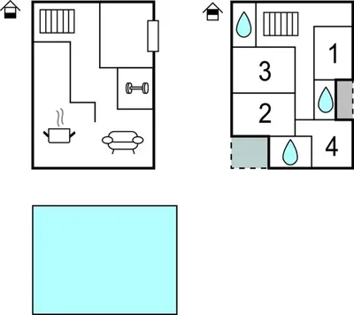 Tlocrt objekta Amazing Apartment In Murter With Wifi