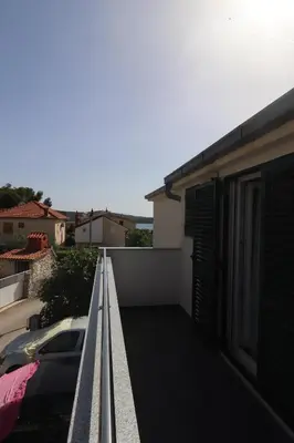 Balkon ili terasa u objektu Cozy Designed & Sea view Apartment SULYE, Zaboric Sibenik