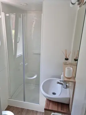 Kupaonica u objektu Mobile home Sea Jezera Village, otok Murter