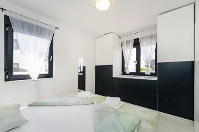 Krevet ili kreveti u jedinici u objektu Villa Essenza Vita in Vodice near Beach with private pool & pet friendly