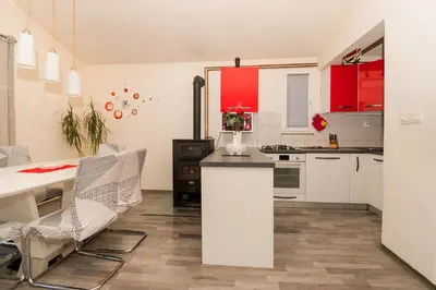 Kuhinja ili čajna kuhinja u objektu Apartments Anita Tribunj