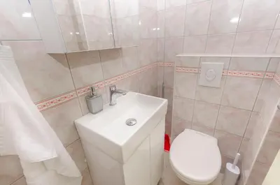 Kupaonica u objektu Apartments Villa AS Jezera