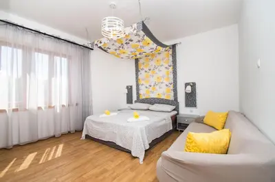 Krevet ili kreveti u jedinici u objektu Apartments Happy Place