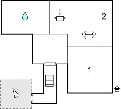Tlocrt objekta Apartment Obala Morinje I