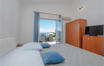 Krevet ili kreveti u jedinici u objektu Apartment Uvala Mezaroca Bb Croatia