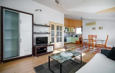 Kuhinja ili čajna kuhinja u objektu Apartments Zinfandel Vodice