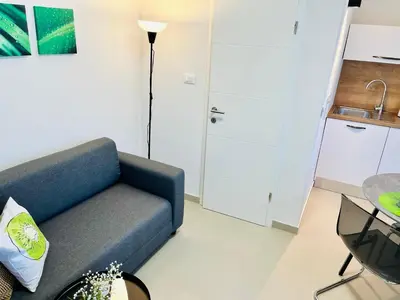 Kuhinja ili čajna kuhinja u objektu Apartments Kiwi, Rogoznica (Croatia)