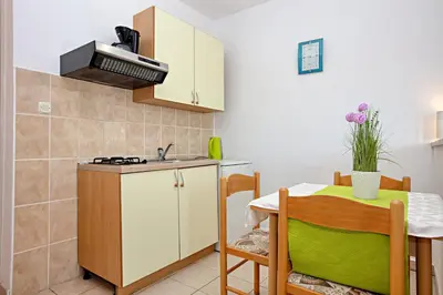 Kuhinja ili čajna kuhinja u objektu Apartments by the sea Rogoznica - 19367