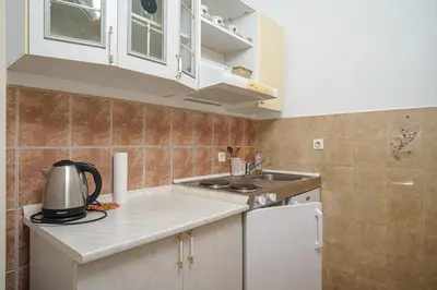 Kuhinja ili čajna kuhinja u objektu Apartments villa Sunset