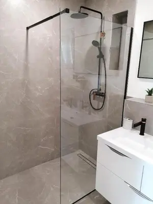 Kupaonica u objektu Apartman Vesa