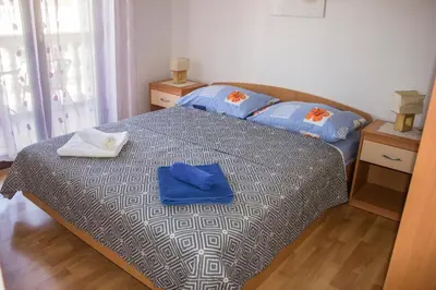 Krevet ili kreveti u jedinici u objektu Apartments Mediterranean Sundance