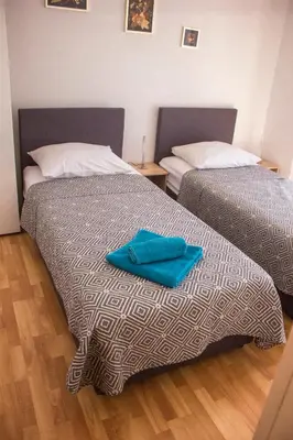 Krevet ili kreveti u jedinici u objektu Apartments Mediterranean Sundance