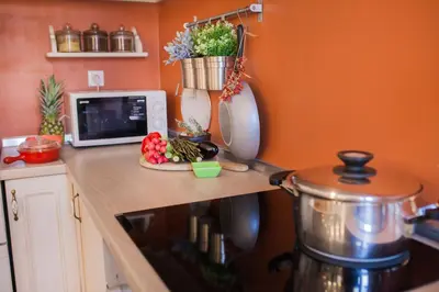 Kuhinja ili čajna kuhinja u objektu Apartments Laurus