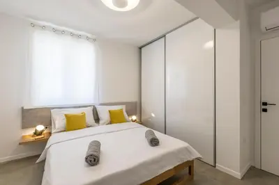 Krevet ili kreveti u jedinici u objektu PORTO SERENO apartments