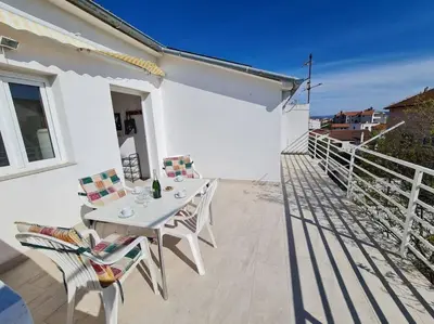 Balkon ili terasa u objektu Prostorný domov v nejkrásnější části Chorvatska