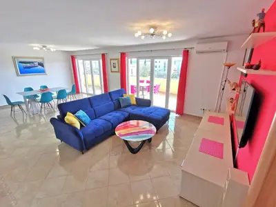 TV i/ili zabavni centar u objektu Apartments CVITA HOLIDAY - Villa NATALI