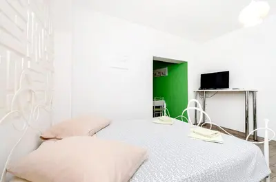 Krevet ili kreveti u jedinici u objektu Apartments and Room Take it easy