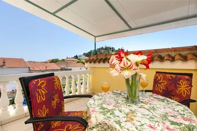 Balkon ili terasa u objektu Apartments and Room Take it easy