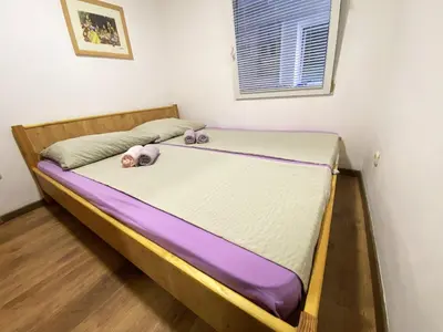 Krevet ili kreveti u jedinici u objektu Seaview Apartment in Vodice - 47m²
