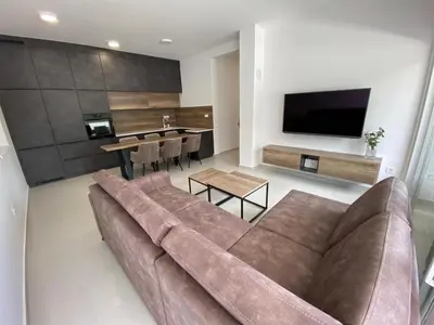 TV i/ili zabavni centar u objektu Apartman Emanuel