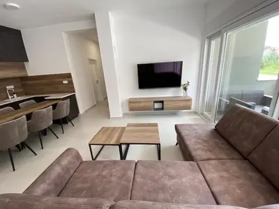 TV i/ili zabavni centar u objektu Apartman Emanuel