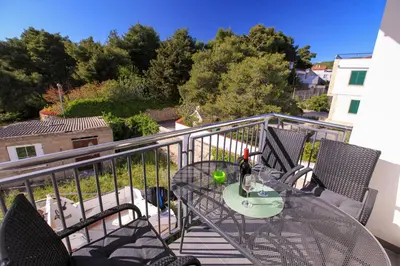 Balkon ili terasa u objektu Apartments Franka