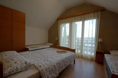 Krevet ili kreveti u jedinici u objektu kuća za odmor Anić
