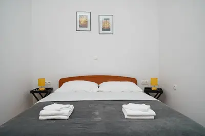 Krevet ili kreveti u jedinici u objektu Apartman Rusula Vodice