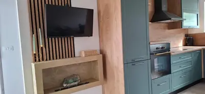 Kuhinja ili čajna kuhinja u objektu Mellon Apartments