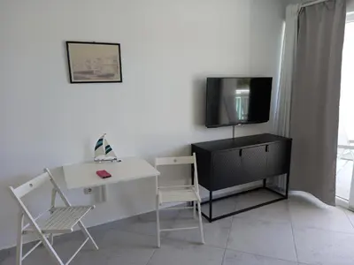 TV i/ili zabavni centar u objektu Apartmani Rak