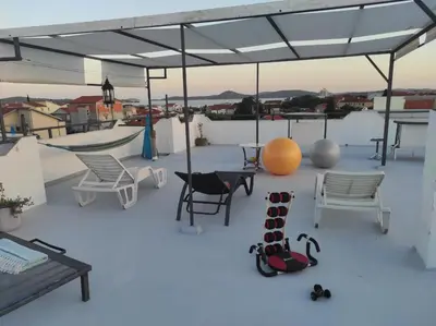 Balkon ili terasa u objektu Apartman Grlić family suite Vodice Croatia