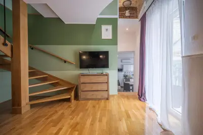 TV i/ili zabavni centar u objektu Olive grove of Šibenik - Apartment with Gallery