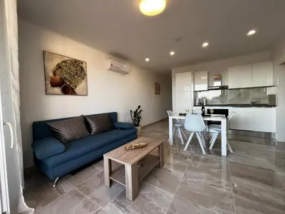 Kuhinja ili čajna kuhinja u objektu Pekasovi Seaview Apartament on a beautiful island Krapanj
