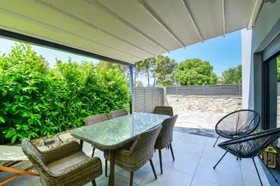 Balkon ili terasa u objektu CROWONDER Adriatic Premium Villa Vodice near the Beach