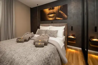 Krevet ili kreveti u jedinici u objektu Luxury apartment Vista del Sole