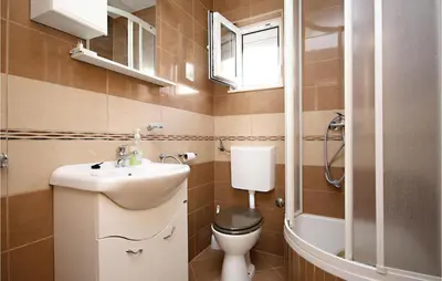 Kupaonica u objektu Apartment Zatoglav With Sea View 08