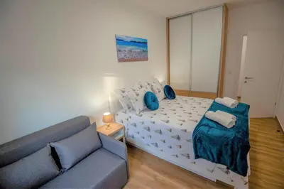 Krevet ili kreveti u jedinici u objektu My Adriatic Suite with private garden and garage