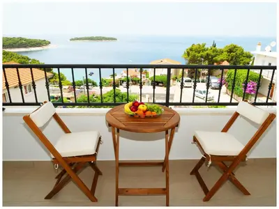 Balkon ili terasa u objektu Apartmani Makelja