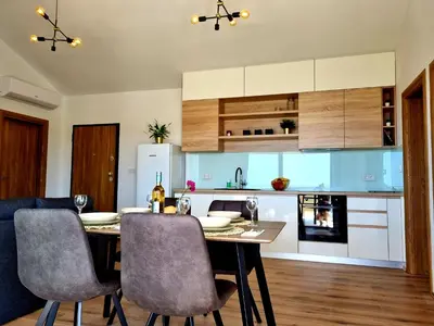 Kuhinja ili čajna kuhinja u objektu Apartment Leona