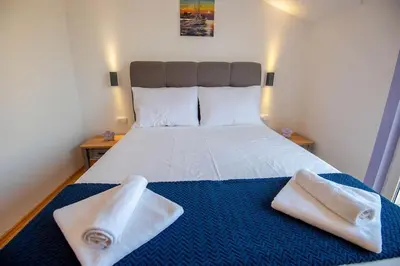 Krevet ili kreveti u jedinici u objektu VILLA OLEA - ŠIBENIK