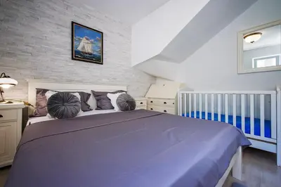Krevet ili kreveti u jedinici u objektu Casa del Mare