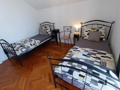 Krevet ili kreveti u jedinici u objektu Family apartment Kreso Vodice