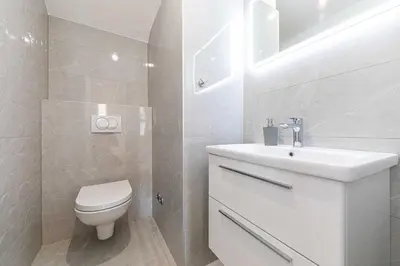 Kupaonica u objektu Luxury 2 etage apartment with private heated pool