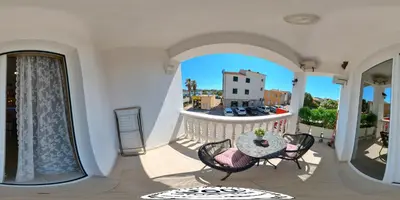 Balkon ili terasa u objektu Goldie