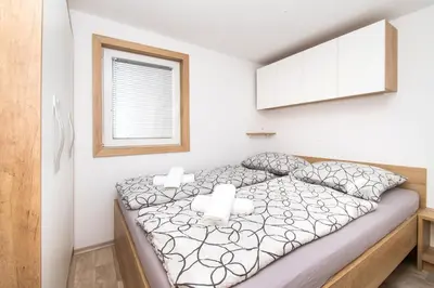 Krevet ili kreveti u jedinici u objektu Mobile home Banovi dvori