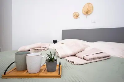 Krevet ili kreveti u jedinici u objektu Pape Apartments