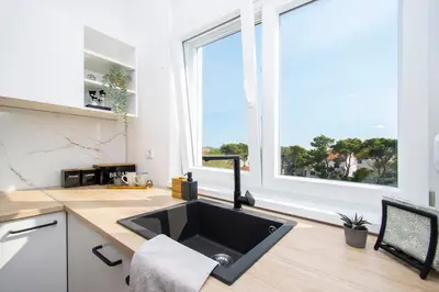 Kuhinja ili čajna kuhinja u objektu Pape Apartments