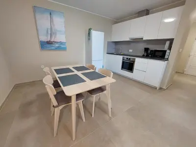 Kuhinja ili čajna kuhinja u objektu Seashells Apartments Tribunj
