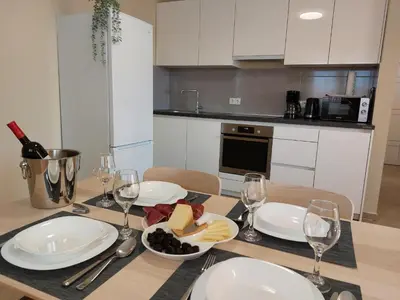 Kuhinja ili čajna kuhinja u objektu Seashells Apartments Tribunj